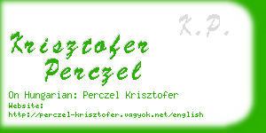 krisztofer perczel business card